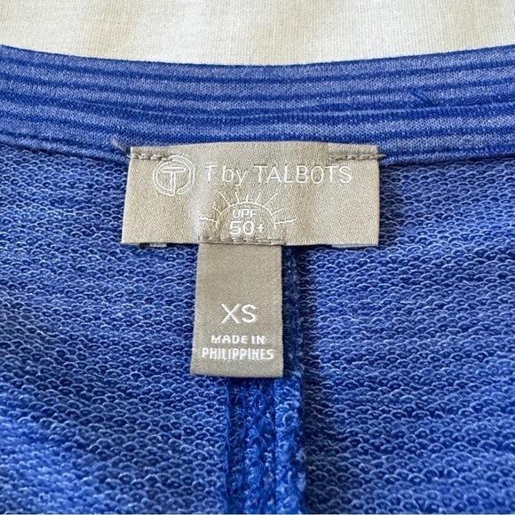 T by Talbots XS UPF 50+ Blue Stripe Dress ~ Casual Travel Outdoor - Picture 6 of 7